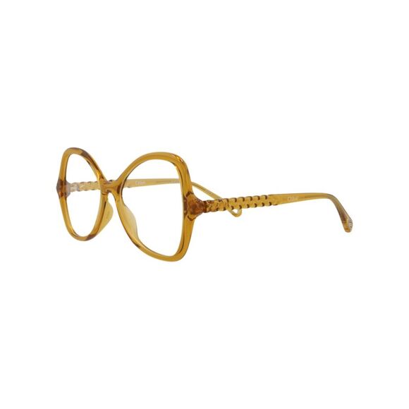 Chloé Cat Eye-Frame Bio Injection Optical Frames Yellow Womens - Picture 2 of 6